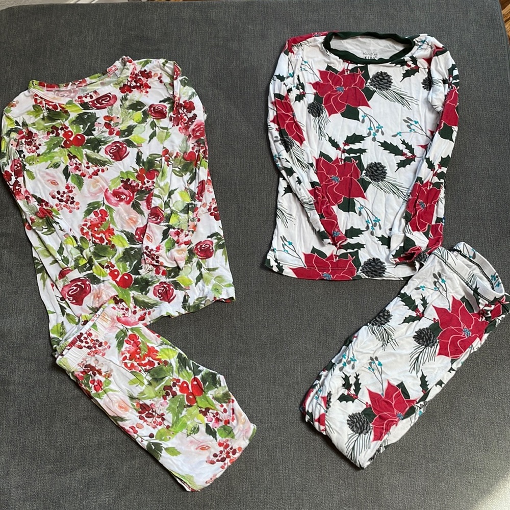 Holiday PJ sets. Posh Peanut and KicKee kids.